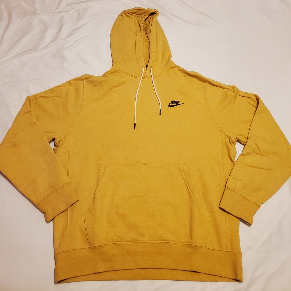 Nike Men's Yellow Hoodie